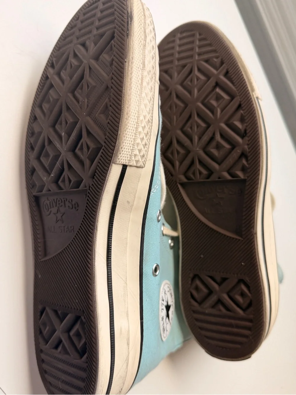 Converse Chuck Taylor All Star High Tops - Aqua Canvas with Cream Trim